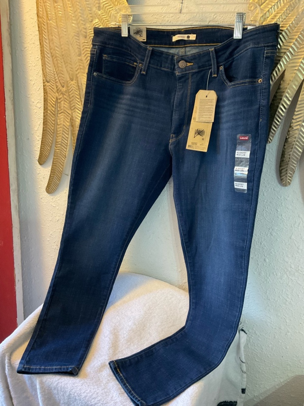 Levi's 711 Skinny Jeans 16 Short 588